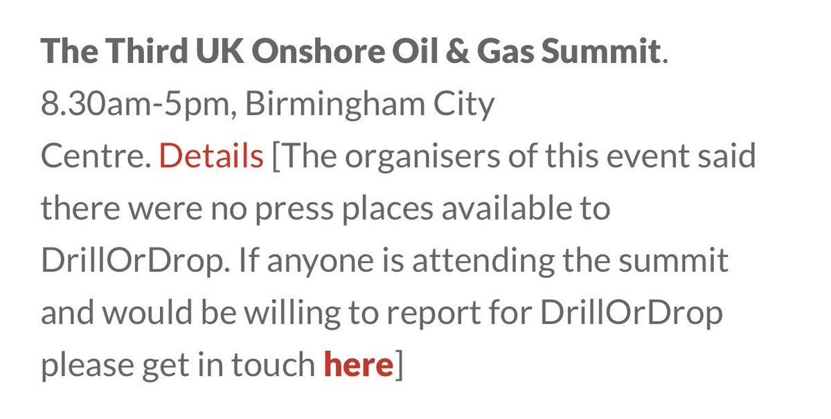 talkfracking's tweet image. It’s a poor do when the secretive PR arm of the #fracking fraternity, @UKOOGroup, won’t let an independent journalist report from their “chummit”. What do you people have to hide? #TransparencyPlease

drillordrop.com/2018/07/01/eve…
