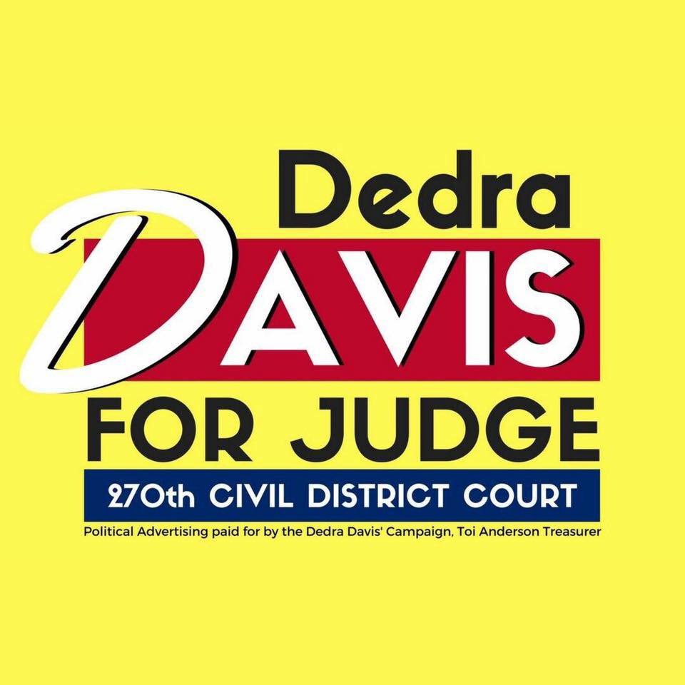 DedraDavisWins's tweet photo. November 6, vote Dedra Davis for judge. 

#MakingLawAndOrderEqualJustice 
#DedraDavisForJudge
#Hacerlaleyyelordenseanigualesalajusticia

#DedraDavisWins

https://t.co/ASzmrMygaX

Bringing justice to law and order. https://t.co/UntWHBSk9m