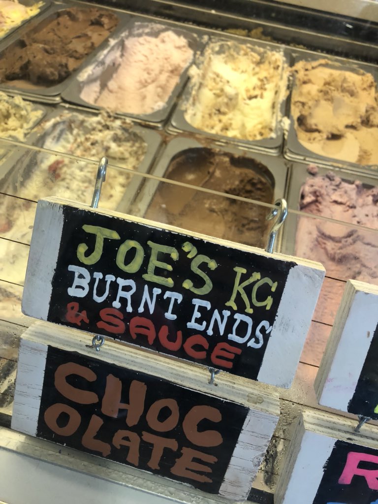 JasonKander's tweet photo. BBQ makes everything better. Including ice cream. Don’t believe me? Stop by @Betty_Raes. https://t.co/XB6KHtxvOw