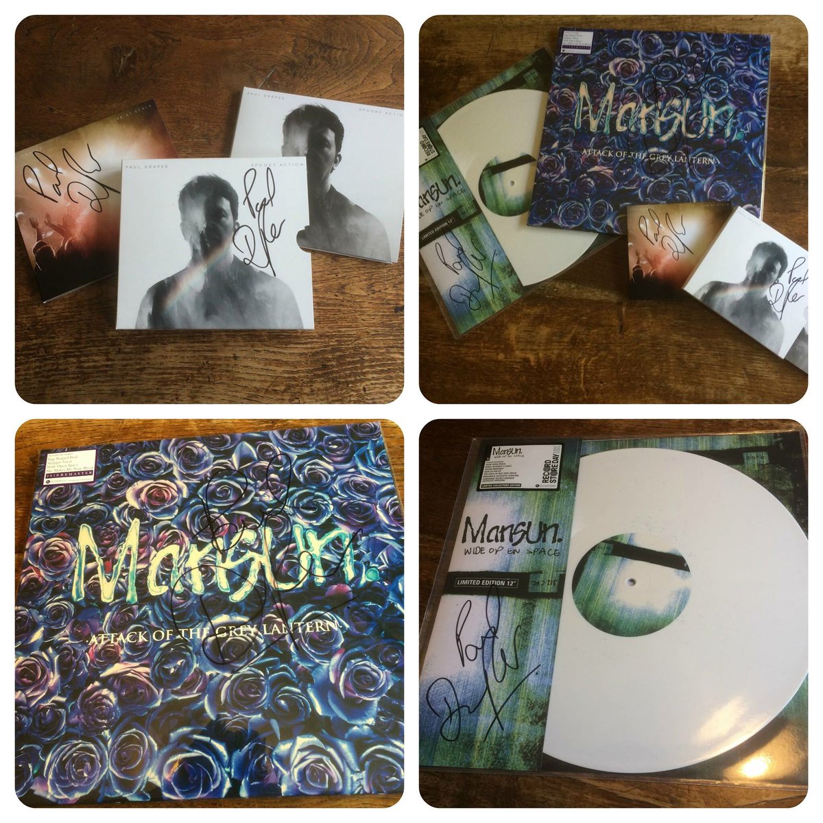COMPETITION Win 3 fantastic signed records. A ltd edition, Record Store Day <a href="/mansunband/">Mansun</a> 'Wide Open Space' 12". Remastered 'AOTGL' on vinyl. Paul Draper’s 'Spooky Action' inc 'Live At The Scala' To enter signup to the mailing list at pauldraperofficial.com/mailing-list/. 
Winner drawn 3rd Aug.