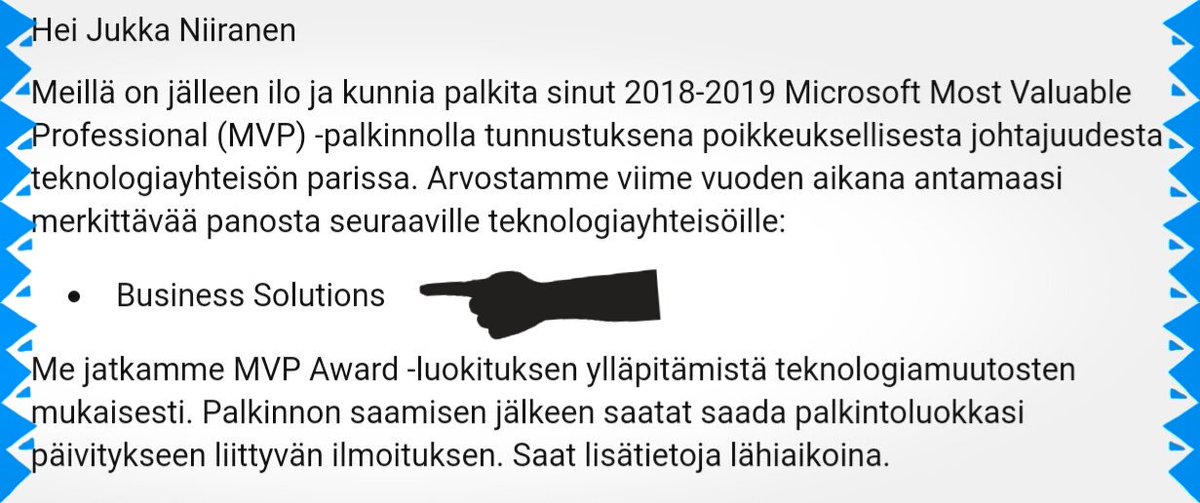jukkan's tweet image. Year 6
Still MVP
for the kick ass
#MSDyn365 community💪

#MVPBuzz #MSBizApps