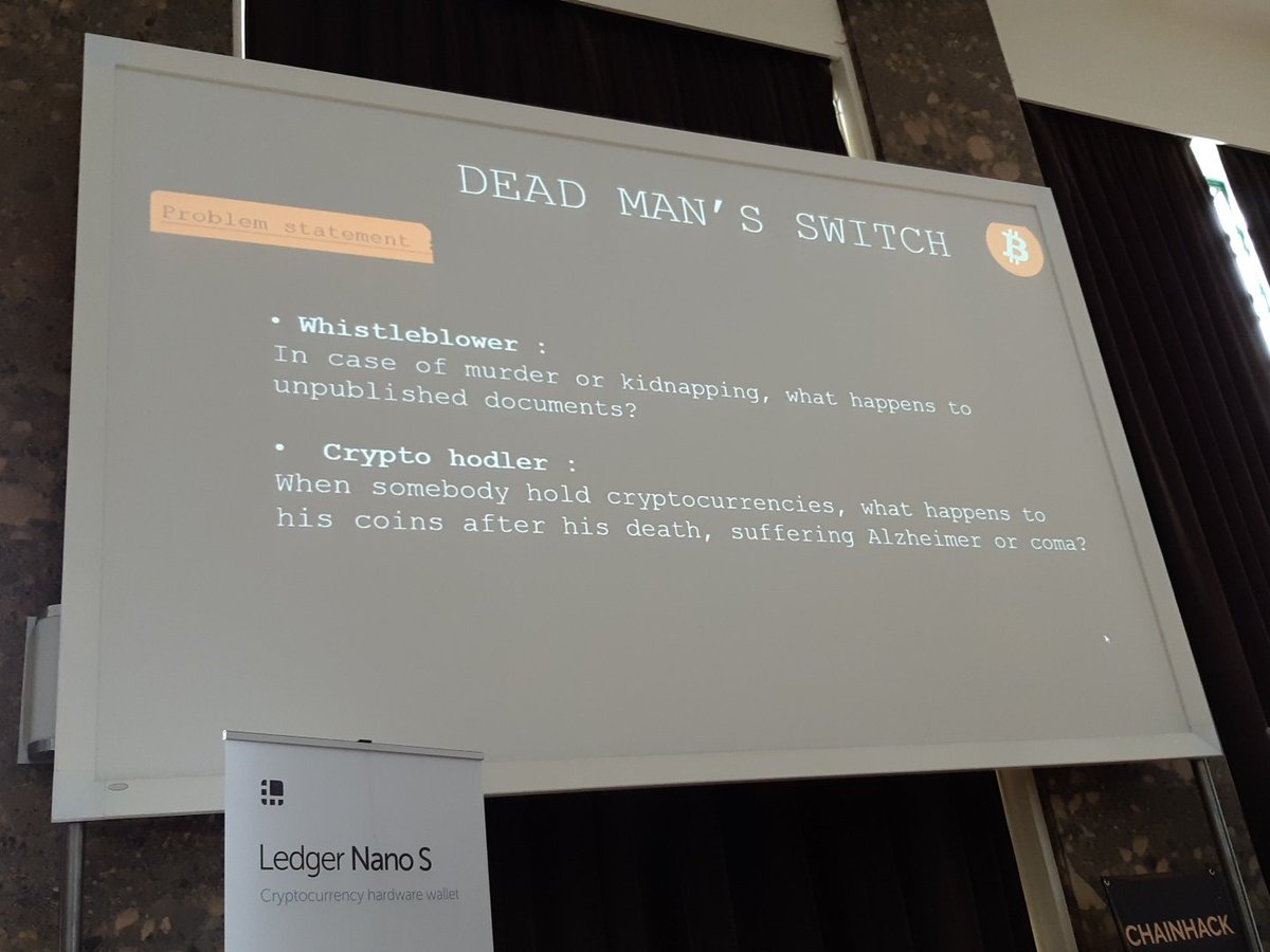 KLoaec's tweet photo. DMS, looking forward to it. #chainhack3 https://t.co/0jpIDvLw5h