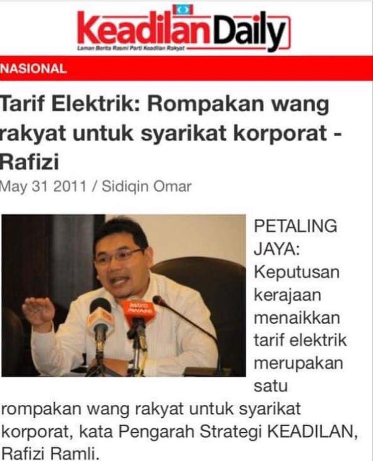 NaratifRakyat's tweet photo. Ok la @teresakok confirm tak nak jawab sbb cara DAP mcm ni; “it’s ok just keep quiet and it’ll die down by itself”. Teresa ni memang all talk and very rude. So mcm ni la kita tanya @rafiziramli ok?YB kenapa tarif elektrik naik? Haritu ckp PH akan turun kan taraf. Rompak Rakyat ke https://t.co/8IXjxLB5DT