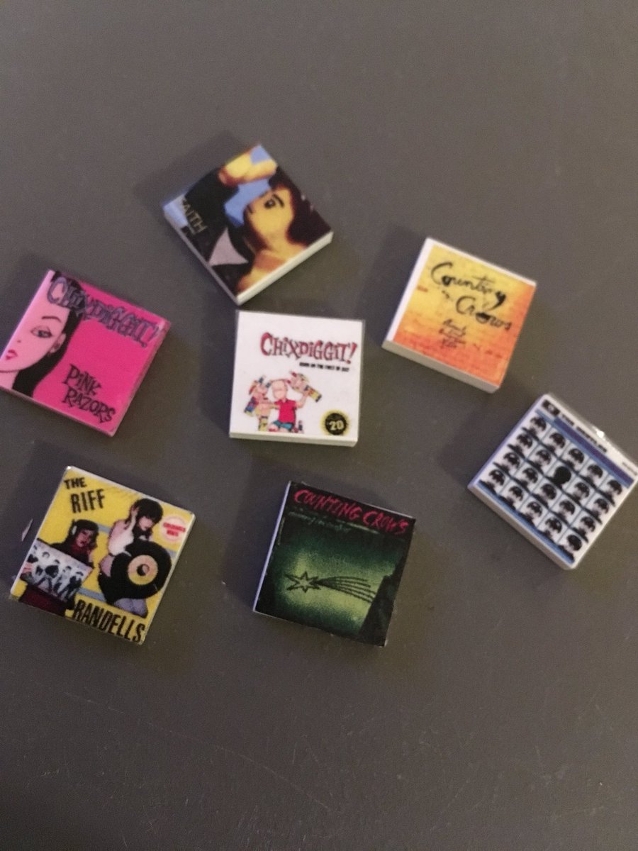 First run of music album covers for LEGO custom stickers. I messed with the sizing on a couple but very happy with results for first try. @mamacamaro <a href="/KJchix/">KJ Jansen</a> <a href="/CountingCrows/">Counting Crows</a> #yyc