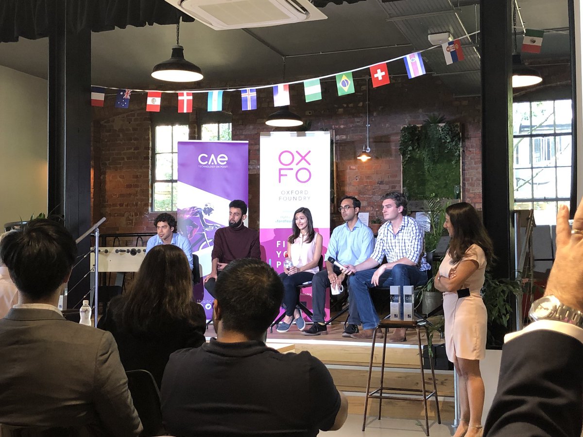 Amazing and inspirational evening with <a href="/OxfordSBS/">Saïd Business School</a> <a href="/oxfoundry/">Oxford Foundry</a> @CAE_technology sponsoring and supporting entrepreneurship