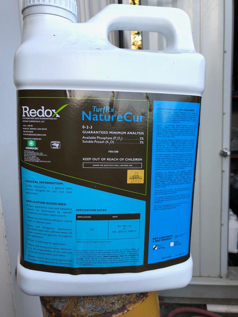 chaddwill's tweet photo. Stressed turf? Put this in your program. Many of your colleagues are 👍 #naturecur #oxycal https://t.co/uvUaZs1Z1l