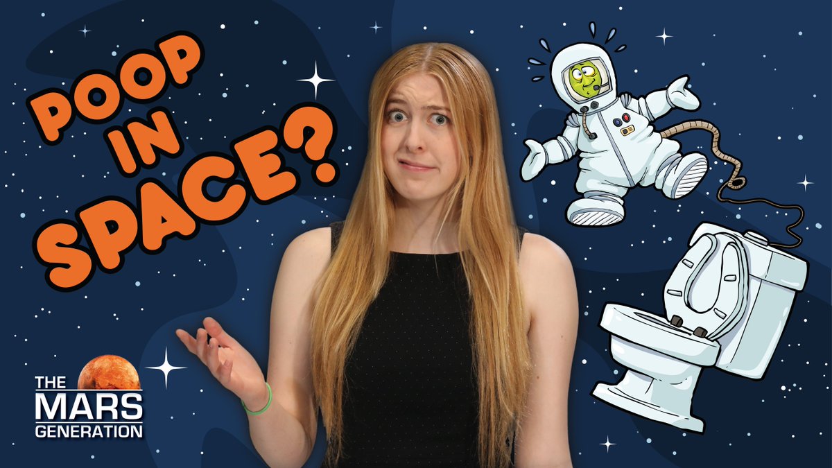 TheMarsGen's tweet photo. This episode of the #AskAbby Space & #Science Show is a favorite! Join #TMG’s leader @AstronautAbby as she discusses how #astronauts poop in #space!
Watch NOW: https://t.co/QI9XeejY5J
#SpacePoop #zerogravity #Mars https://t.co/2DQk1SAOsq