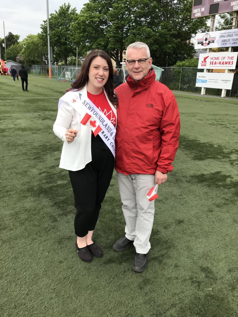 DannyBreenNL's tweet photo. Great to see @NLRoseCentre Rose of Tralee Bridget Abbott here @CityofStJohns Canada Day Family Fun Day here at King George V @AdmiralJohns https://t.co/ZjmqNlmCiT