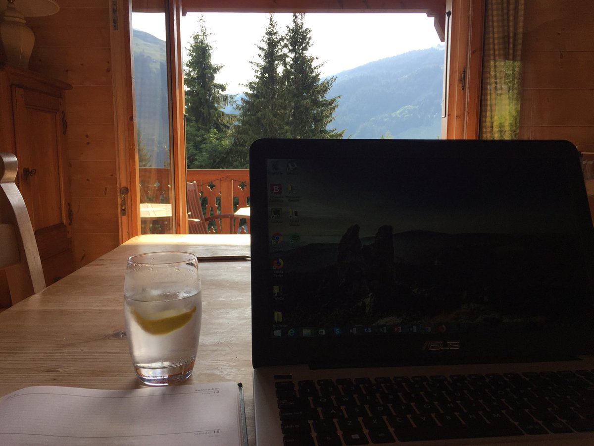 inthekitchen101's tweet photo. Working from the alps can be........... not to bad ;) https://t.co/5l24sPAra1
