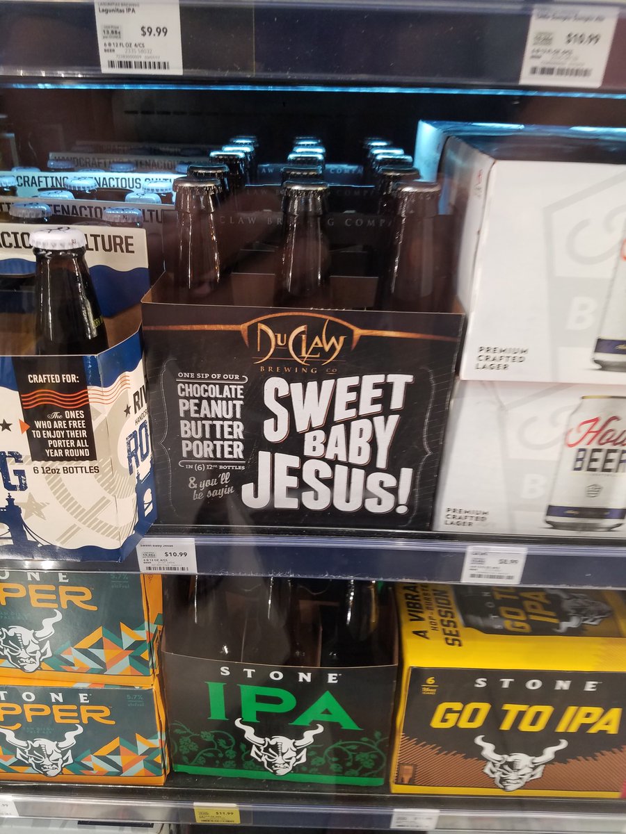 TheJMApparel's tweet photo. So we were out and found this... a little homage to Moon Boy! 🌚🧒
.
Have you watched Moon Boy? 
.
👇 Comment Below👇 
.
#moonboy #sweet #baby #jesus #beer #duclaw #chocolate #peanutbutter #porter #wholefoods #weekend https://t.co/DyyqHkXLKf