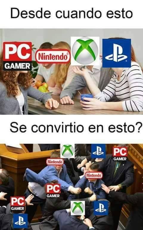 zonafree2play on Twitter: "Cosas de la actualidad !! #memes #gamers  #chistes #consolas #XboxOne #PS4 #pc #Nintendo… "
