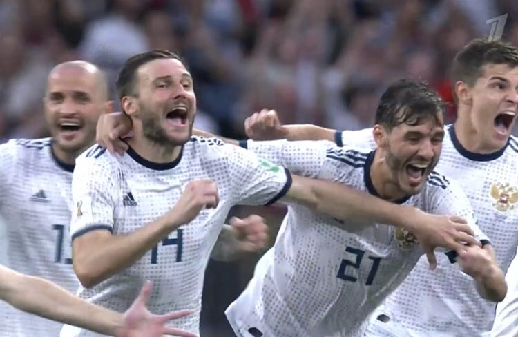 Победа!!!!!!! Сборная России в 1\4 финала Чемпионата мира-2018!!! Спасибо, ребята!!!!! Россия, вперёд!!!🇷🇺🇷🇺🇷🇺⚽️ #россия #чемпионатмирапофутболу2018 #сборнаяроссии #испания #победа