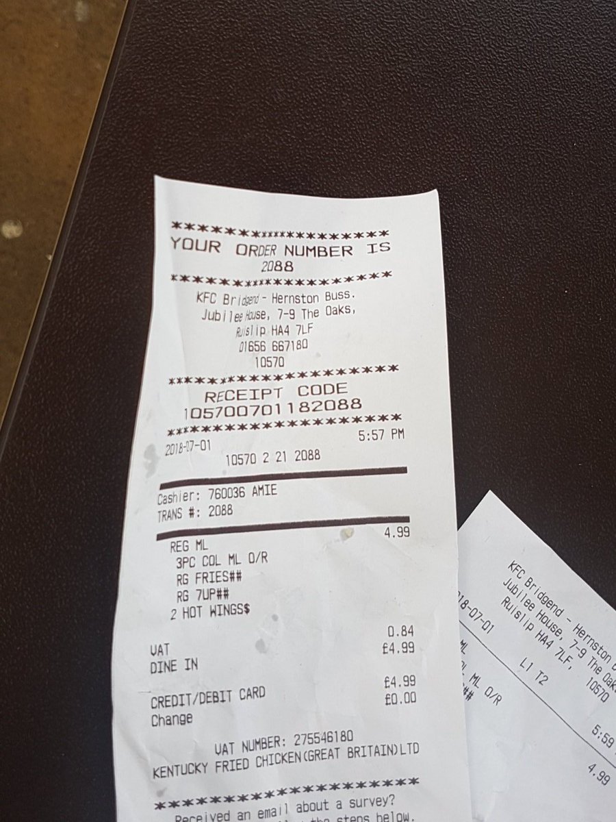 JasonSalkeld's tweet photo. @KFC_UKI just told the meal for £3 not available. Why not? Always problems in bridgend branches #ripoff #whyme https://t.co/z7S27jC8NU