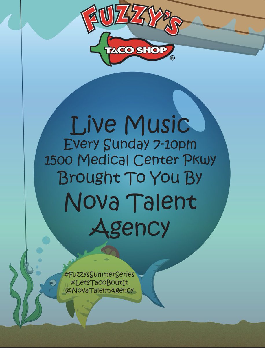 NovaTalent_LLC's tweet photo. Come kick off the month of July with us tonight at Fuzzy’s for amazing music &amp; a special announcement 🤔😎

7:00 PM - Jordan McCullough
8:00 PM - Samantha Kay https://t.co/GOz8jCjd2X