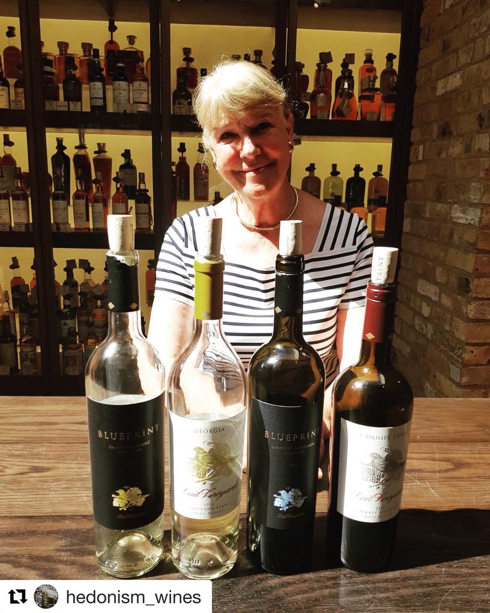 Our lady bird and her flock @Hedonism_Wines across the pond 🇬🇧. #womeninwine #napavalley #lailvineyards