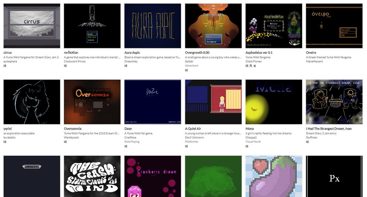 DreamDiaryJam's tweet photo. Hey hey hey! Looking for a game to play? Why not check out the 30+ entries to the Dream Diary Jam? #dreamdiaryjam
https://t.co/FWDfLbhEUO https://t.co/aWpblNNnCf
