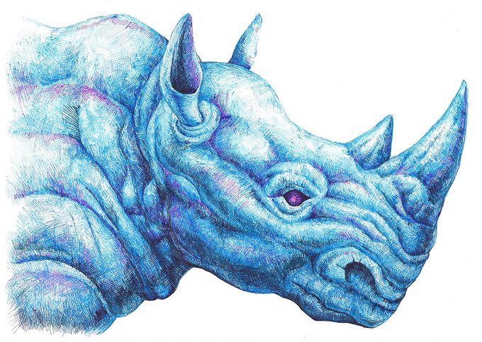 犀のtwitterイラスト検索結果 古い順