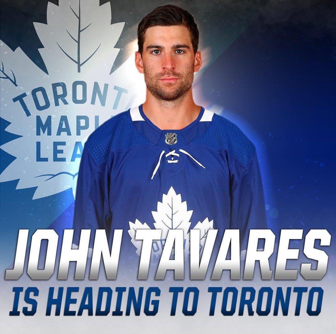 Danielmisich's tweet photo. Happy Canada day!! John Tavares is a Maple Leaf 🇨🇦😏😇 https://t.co/5MZbSrPJJt