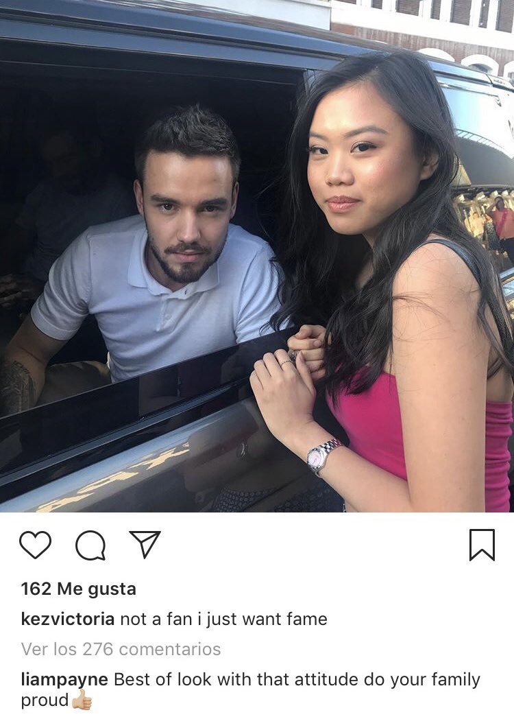 1DStalker's tweet photo. Liam commented on a fan’s post on IG recently 😂😂😂😂 HE SNAPPED 🙌🏼👏🏼👏🏼👏🏼 https://t.co/R18MJBSOu4