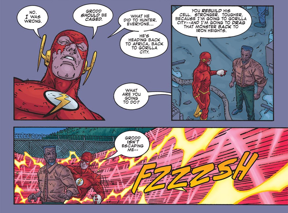 comicsdune's tweet photo. Grodd should be caged.
#TheFlash #TheFinalRace #Blitz #Flash #BornToRun #SpeedForce #Zoom #KeystoneCity #ScarletSpeedster #FlashpointParadox #Flashpoint #BarryAllen #NewEarth #PreFlashpoint #Grodd #GorillaGrodd #ComicBooks #DCComics #Comics #GeoffJohns #ScottKolins #ComicsDune https://t.co/Zg3A1P3yhc