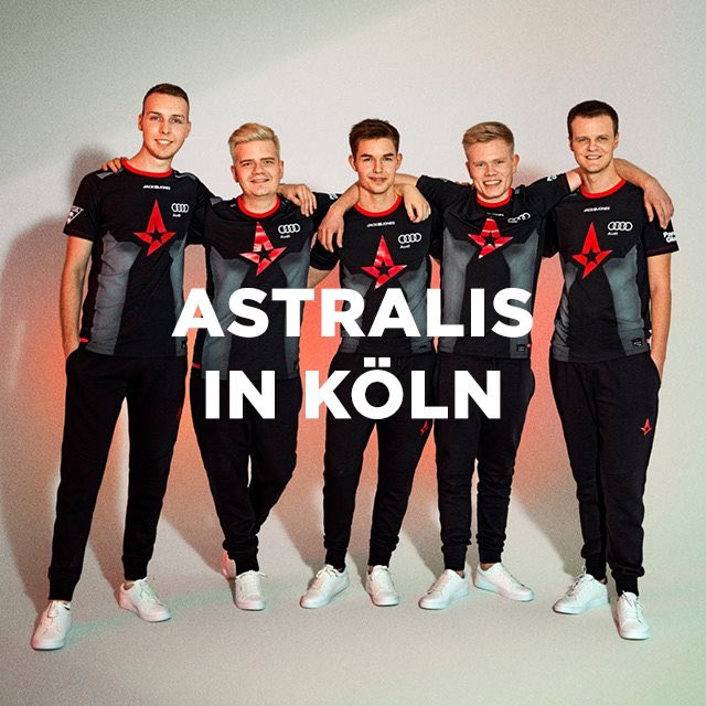 AstralisCS's tweet photo. Guten Abend! 🇩🇪

Meet &amp; greet with us Monday in Cologne 🤗

Place: JACK &amp; JONES Store, Schildergasse 98
Time and date: 14:30 CEST, 02.07.18

#ToTheStars ✨ https://t.co/T48P20PQ8M