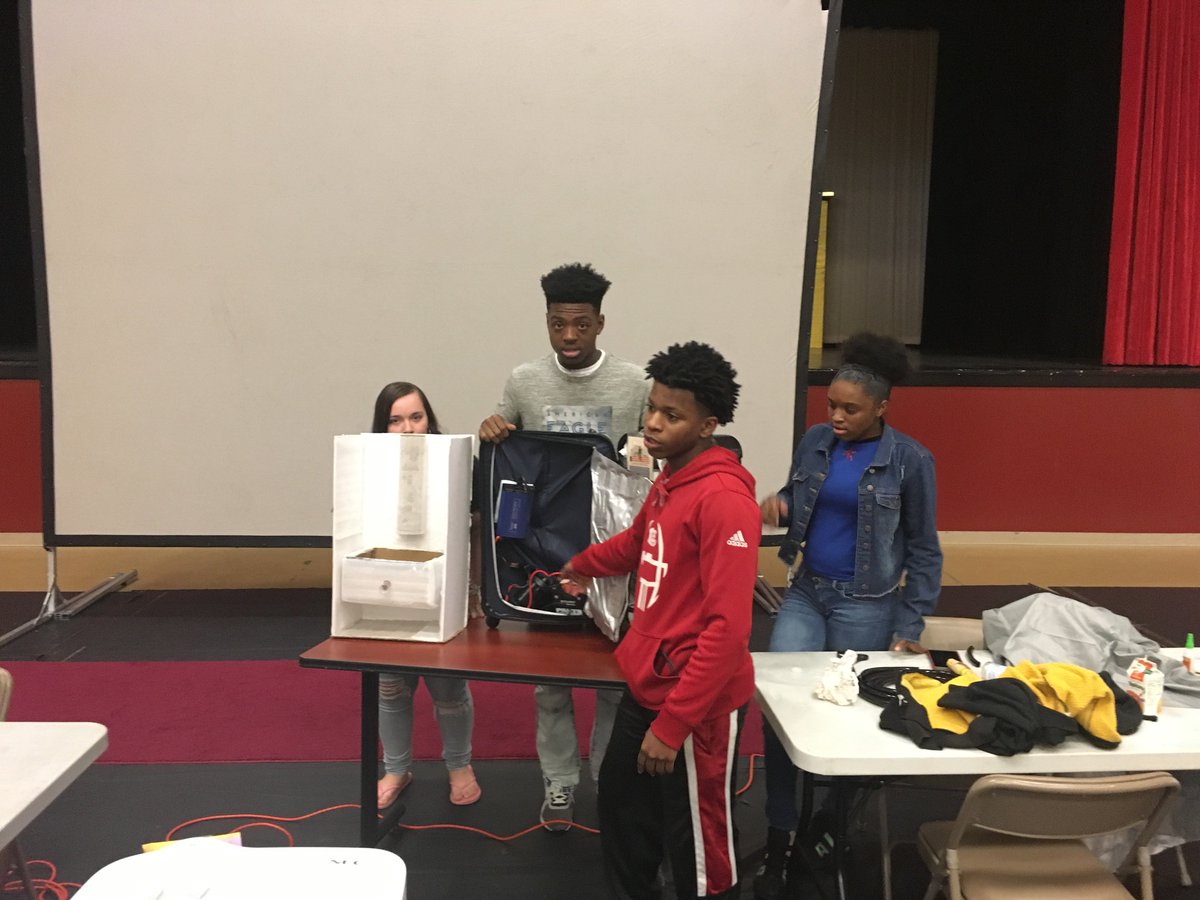 Teams Detoxinators, Inventors, Homeless Helpers, and Mighty Devils presenting the first  stage of their prototypes at the conclusion of the summer BUILDERS  Academy <a href="/NHS_CampusLife/">Notasulga High</a> <a href="/MPSAL/">Montgomery Public Schools</a> <a href="/KeshiaKaryotype/">Keshia Williams,Ed.S</a> <a href="/ComplexCrystal/">Crystal</a> <a href="/mcboe1902/">MaconCountySchools</a> @STELAR_CTR