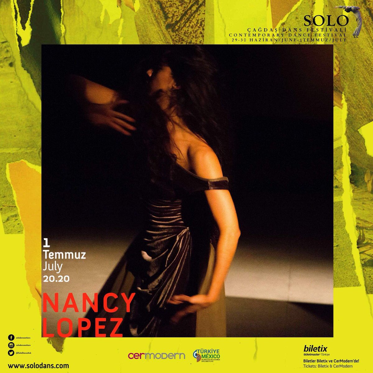 Solo Çağdaş Dans Festivali’nde sahne sırası Meksikalı sanatçı Nancy Lopez Luna’da...
#SoloÇağdaşDansFestivali #CerModern