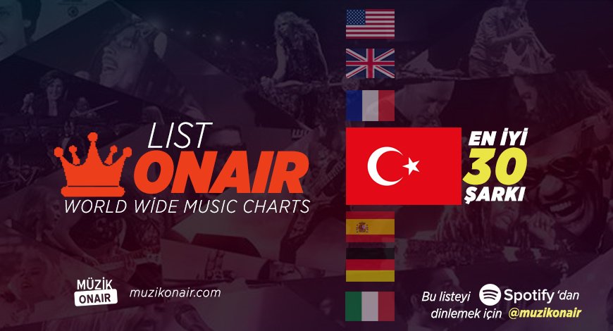 Haftanın en çok takip edilen #müzik listelerinden olan #ListOnair'da bu hafta kimler çok sevildi, kimler çok dinlendi ? >> muzikonair.com/worldcharts