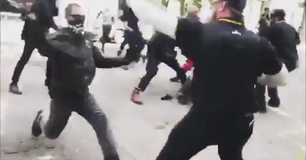 Nick Short On Twitter Antifa In Portland Trying To Attack People Yesterday With A Metal Pipe It Doesn T End Well For Antifa Https T Co Lenie9wwgy Https T Co Lkaanmqvm4