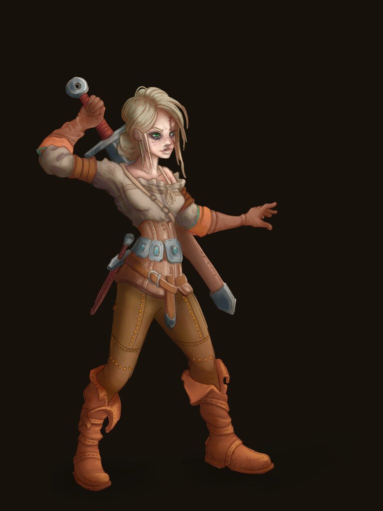 kaspurr_'s tweet photo. I don’t often fan art, but after finishing the audiobooks I had to fill the void. Thanks #cdprojektred for introducing me to the series #Witcher3 #ciri #illustration #proceateapp https://t.co/aFgVfalJRa