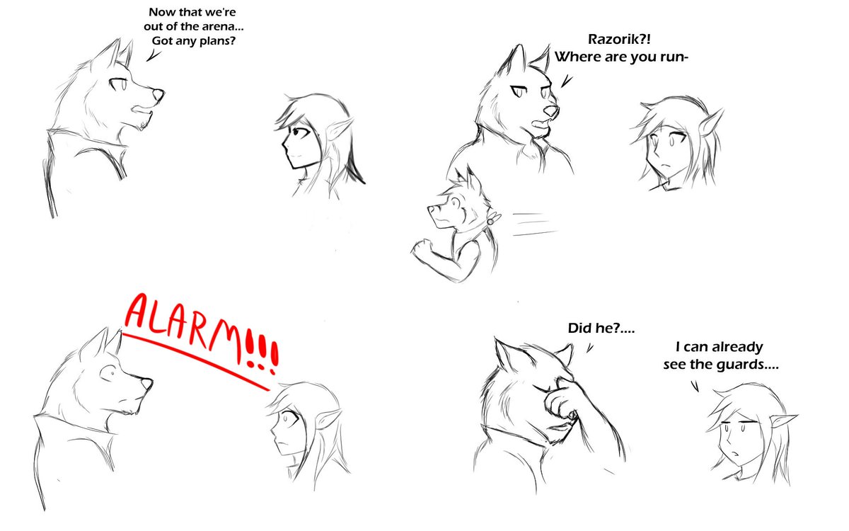 Yo check out this comic that <a href="/WildeFox_/">Wilde</a>  made of our last dnd stream XD. 
Perfectly summarizes last session ! 
#dnd #furry #Furryart #comic #twitchstreaming .