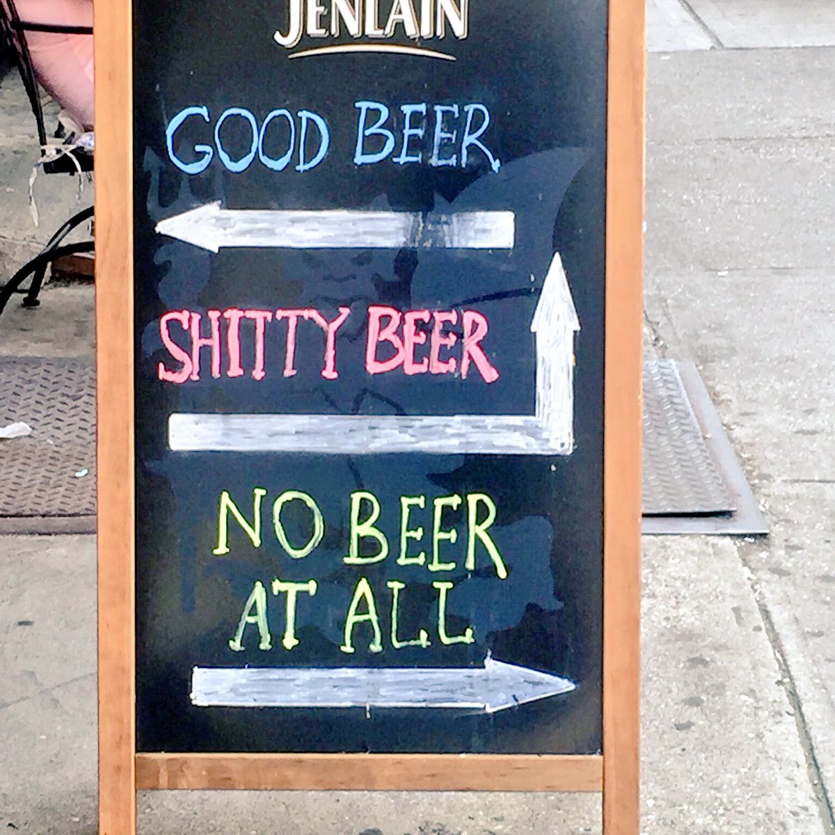 GastroFails's tweet photo. Keine Fragen offen. #Bier #Wegweiser (Danke @NeinQuarterly ) https://t.co/PJUJU3kGL2
