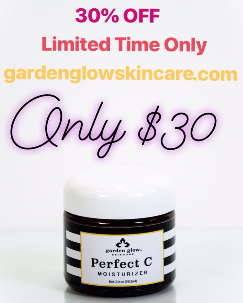 GardenGlowSkin's tweet photo. Did you know the décolleté area is one of the first to show signs of aging? Perfect C is your perfect go to for chest wrinkles and more! Lucky for you, it’s also currently on sale! #decolletecream #gardenglowskincare #femaleentrepreneur #womanowned #healthyskincare https://t.co/BAhjzlLhgy