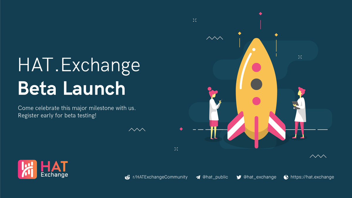 HAT_Exchange's tweet photo. Beta Tester's Application form is now live! 
https://t.co/AyoAhhuT2J

The first build of the exchange beta will be sent to previously registered and verified users, in a just a few more days. Check out the full announcement here: https://t.co/wWvY5a4uzR. Stay tuned for more.. https://t.co/8cwLw1ZzvC