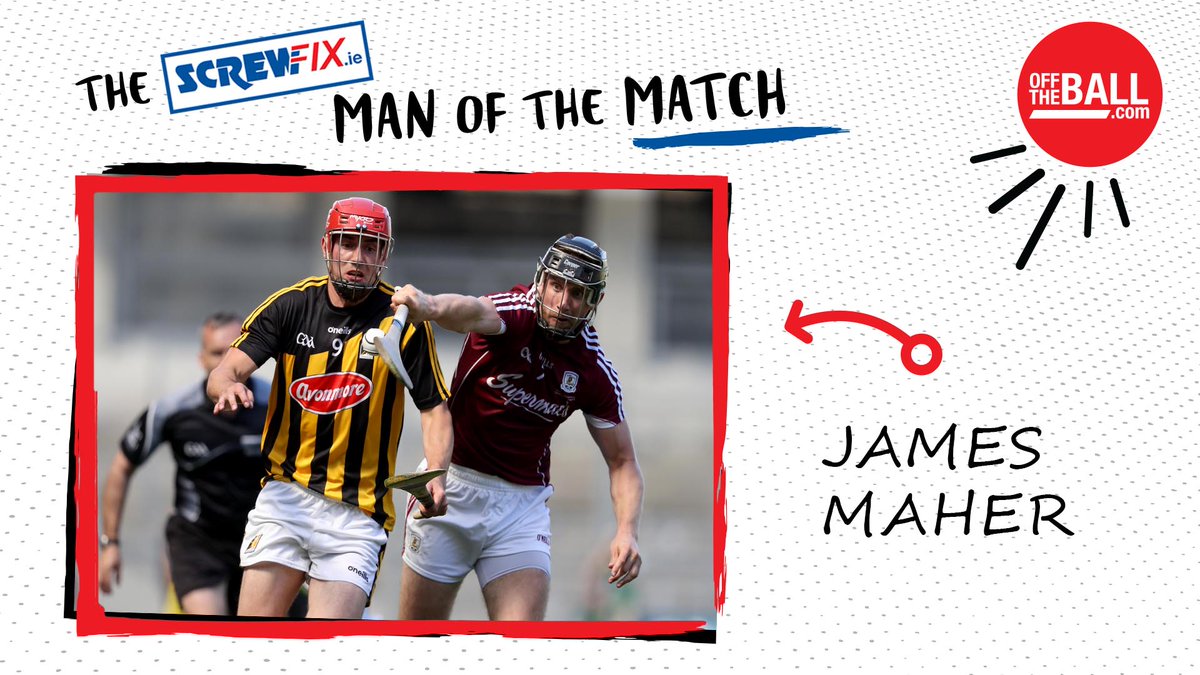 offtheball's tweet photo. MOTM

Kilkenny's James Maher was voted as the @ScrewfixIreland man of the match after helping his side earn a Leinster final replay against Galway. 

#ScrewfixMOTM https://t.co/LQEStmGMov