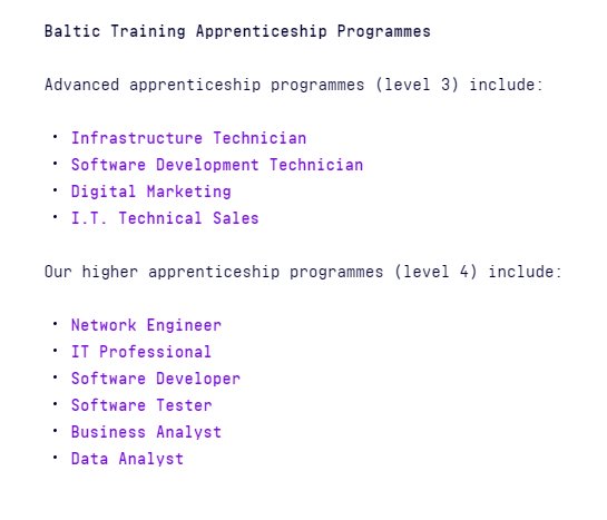 Hello everyone #BrumHour.
Are you looking to expand your IT, Software, Web or Marketing teams?
Apprenticeships are a great way to do it. If you're open to the idea of helping a young person begin their career and closing the digital skills gap, and Baltic are a great place t…
