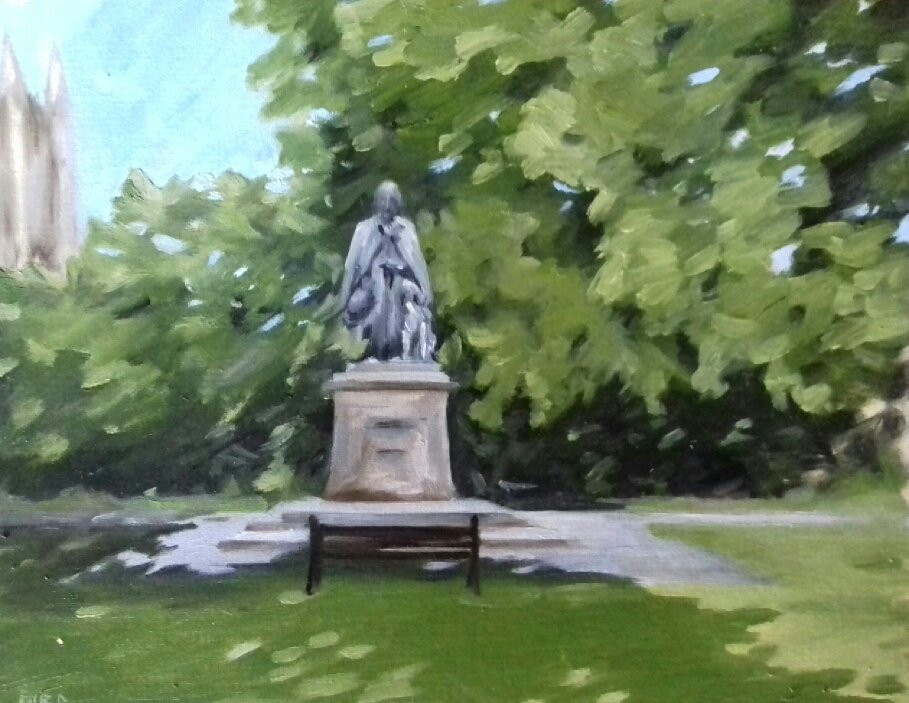 Enjoyed painting this, this evening as the temperature cooled down a little!
#LoveLincs #lincoln #oilpainting