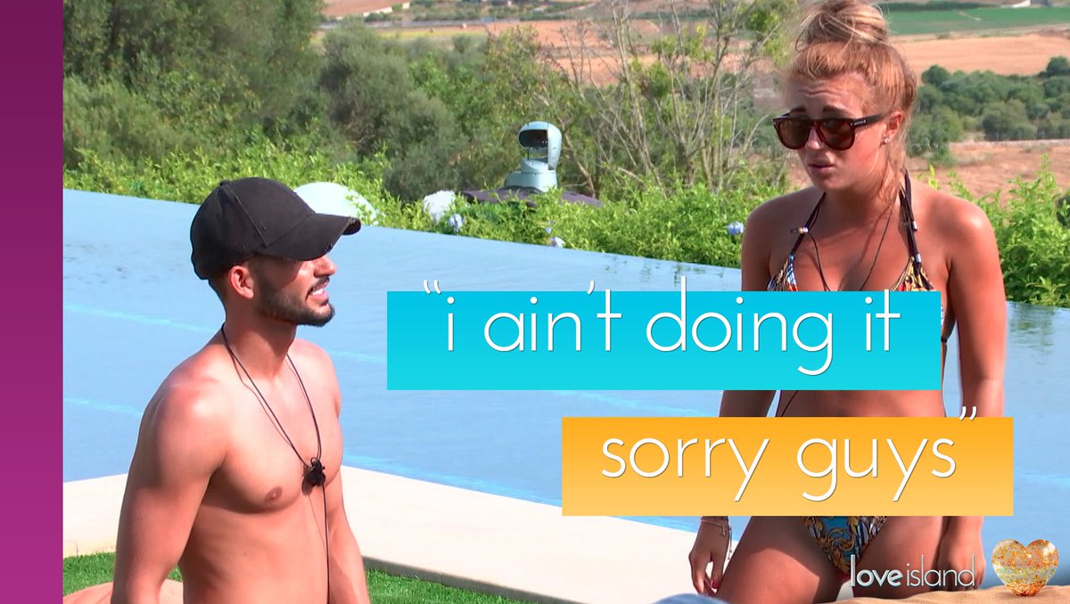 Respect to Dani for that! 😚🚫 #LoveIsland