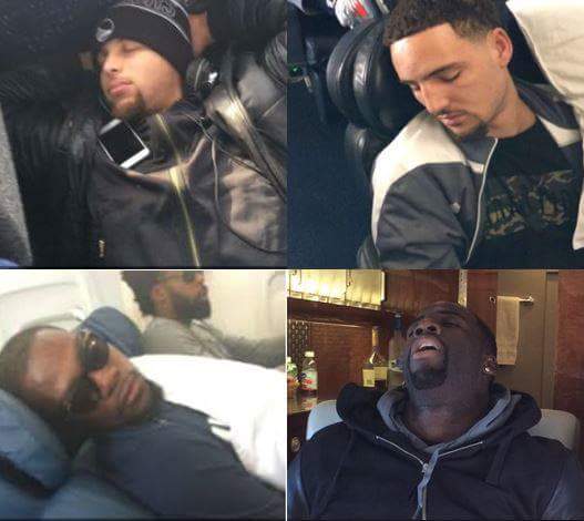 joefrenchwood's tweet photo. Warriors reaction to Lebron signing with the Lakers.  @compsThemirror https://t.co/xvIKRdAUSj