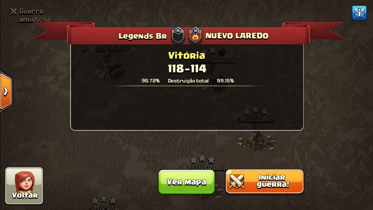 LegendsBr10's tweet photo. GG @NuevoLaredoClan 😉 Fun war 😛

2-0 in @No_Dip_League ⭐⭐⭐

#GoLegends 🔥🔥🔥 https://t.co/HkqwGciFQc