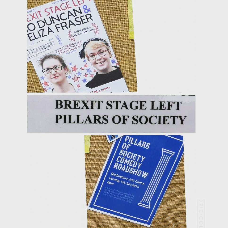 Minilyzer's tweet photo. What a weekend! Thank you @shaftesfringe for having us all, both for #Brexitstageleft & #PillarsofSocietyComedyRoadshow
Particular thanks to the wonderful people @ShaftesburyArts for being so supportive this weekend.
Time for a cider! https://t.co/CACV4ixTq3