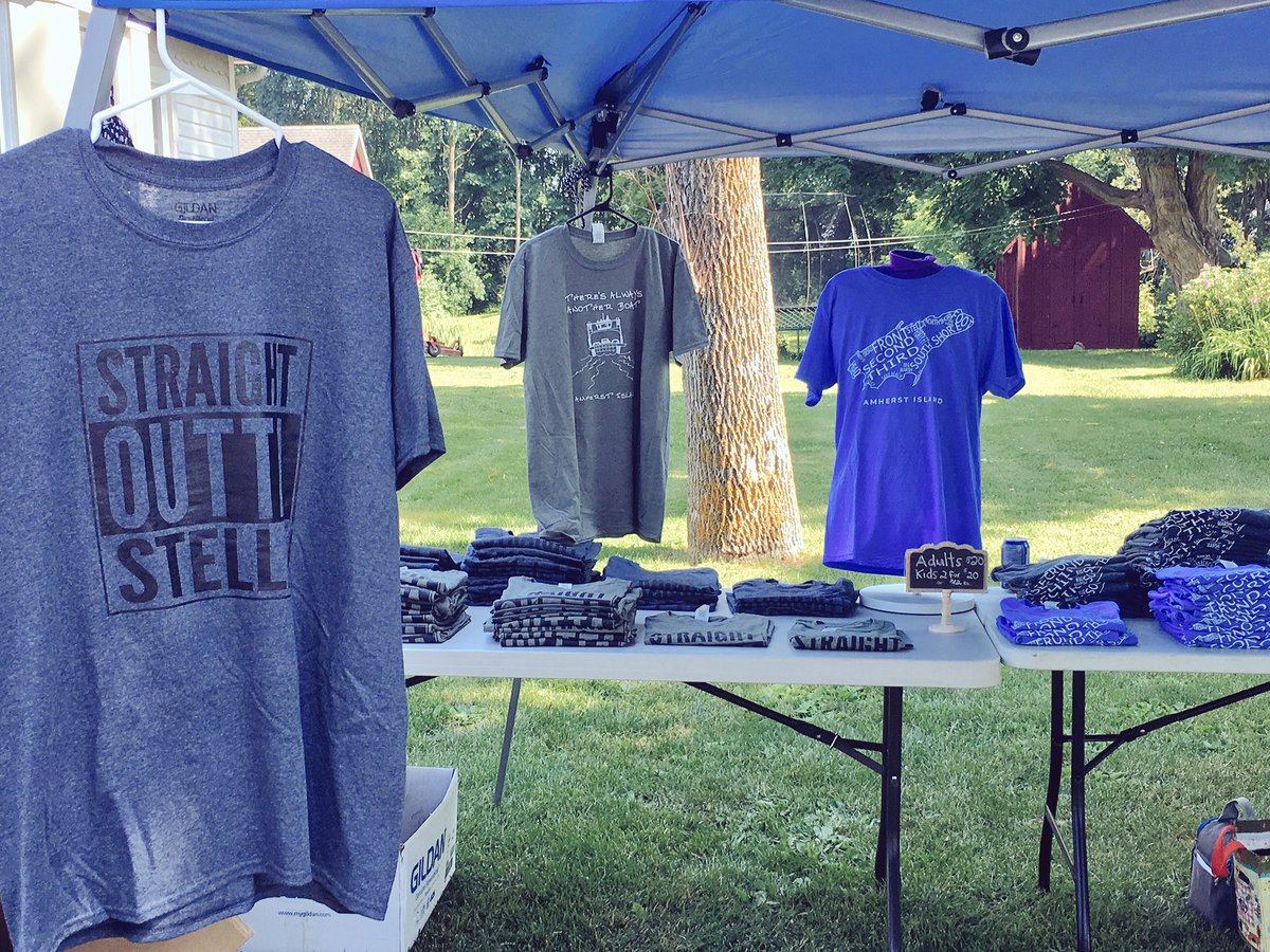LoriCaughey's tweet photo. ISLE fundraiser! Check out the new T-shirt designs in Stella during the #CanadaDay parade. #AmherstIsland #fundraiser #CanadaDayLongWeekend https://t.co/IlkSvWxq9i