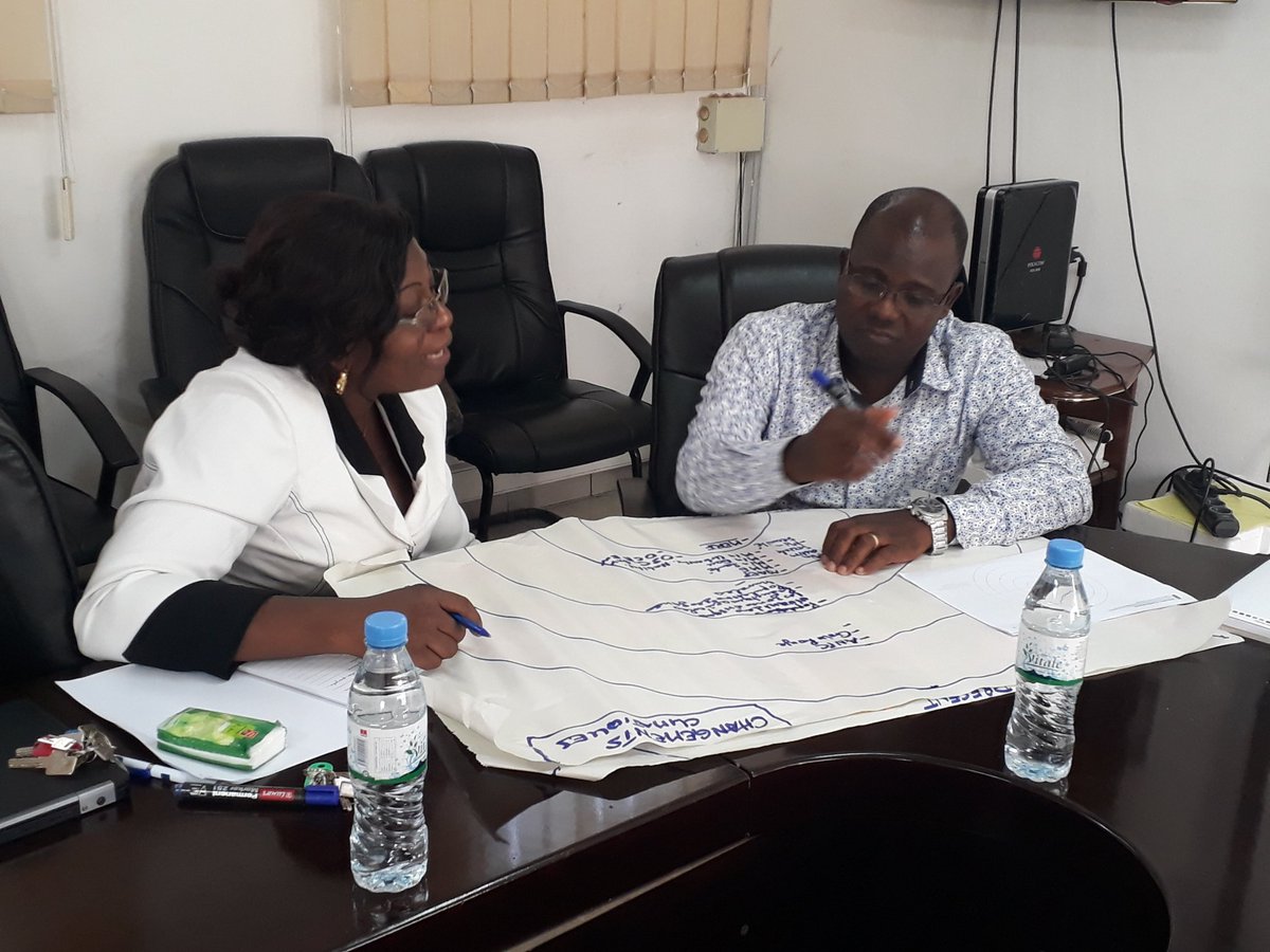 elsieassogba's tweet image. Formation du staff de @PnudTogo à  l'utilisation du Guide d'intégration de l'#innovation dans un cycle de projet du #PNUD #hack4dev #innov4dev