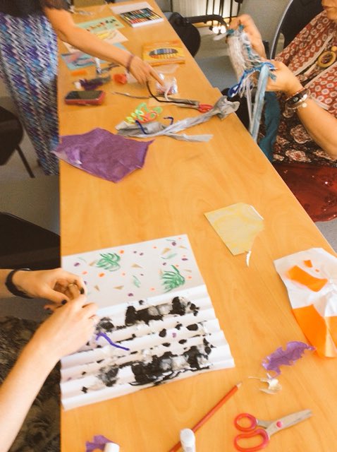 CPDcreativity's tweet photo. Privileged to have delivered the #TreeOfLife CPD for @baat_org region 9 yesterday @DerbyUni. This training was supported by case study from the @WWEPuk project in #Kakuma #refugee camp 2015 in #Kenya. #ArtTherapy #Connections #Trauma #Resilience #ACEs https://t.co/2melEmnyyV