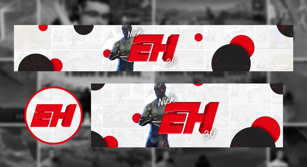 DADesign8's tweet image. Social Media Branding for @NickEh30 

Youtube banner, Twitter header, AVI