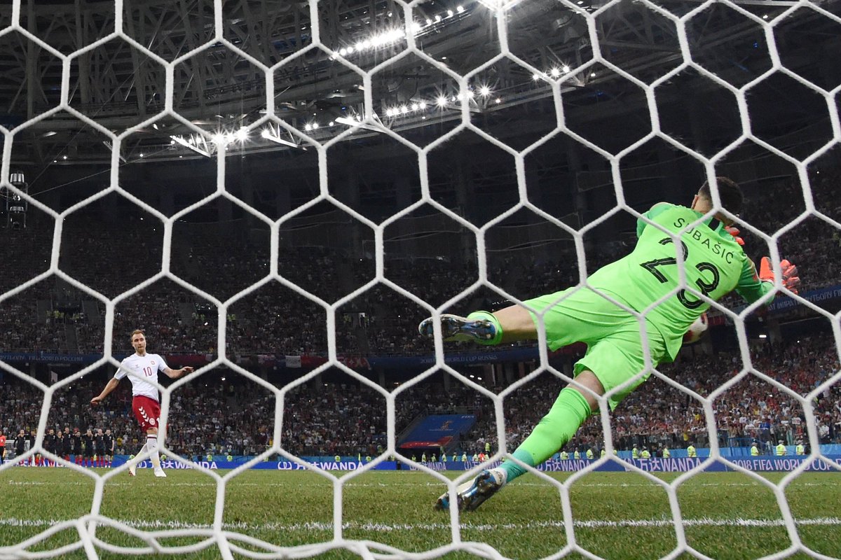 ChampionsLeague's tweet photo. 🇭🇷 Danijel Subašić! 🔥🔥🔥

What a day for goalkeepers! #UCL #WorldCup https://t.co/490QUCuhTZ