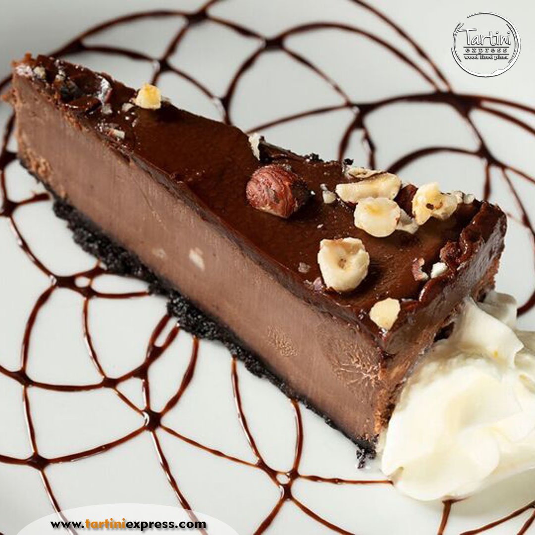 TartiniExpress's tweet photo. For those addicted to chocolate, we have the perfect dessert for you, do you crave this cheesecake?
#PizzaLovers #TartiniPizzas #TartiniExpress #Orlando #Florida #PizzaTime #Dessert https://t.co/CMEhw5ftLu