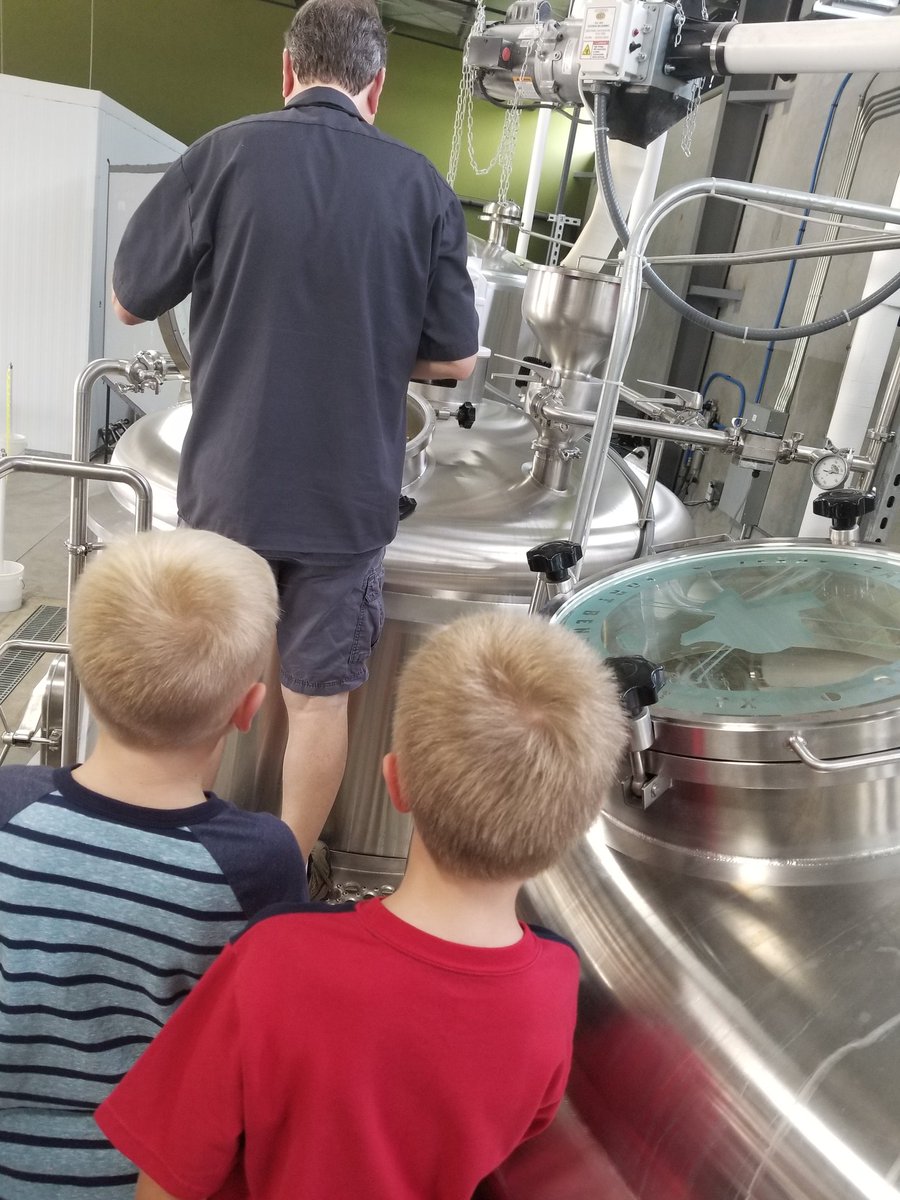 Rhys and his buddy got to learn all about the beer making process. <a href="/TXLeaguerBrew/">Texas Leaguer BrewCo</a>  Mr. Steve gave us a great tour.