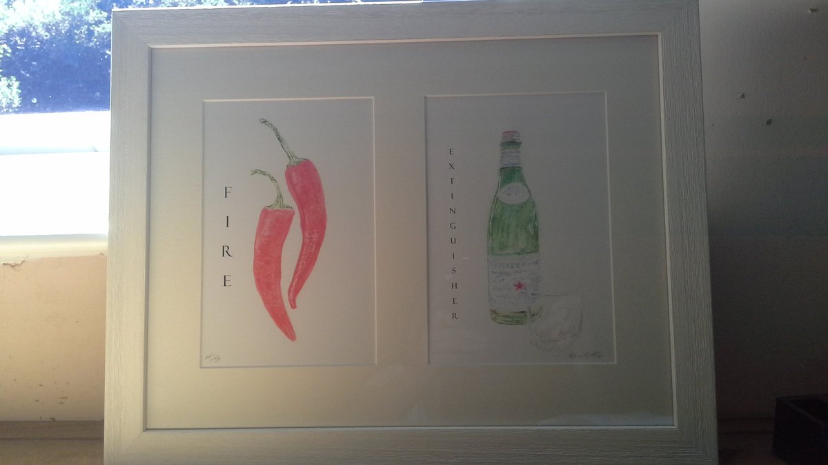 grenvilleallen's tweet photo. #Wow. L👀k at that sky @HolePark today. Heat all round🌞 not least from the @GrtKentChilli #fest. On the right is my #diptych 'Fire Extinguisher' #ltded which got a lot of interest. I think it's too #avantgarde presently. Maybe a slightly cheaper smaller version. #Goodfeedback✔ https://t.co/hffruPIyCH