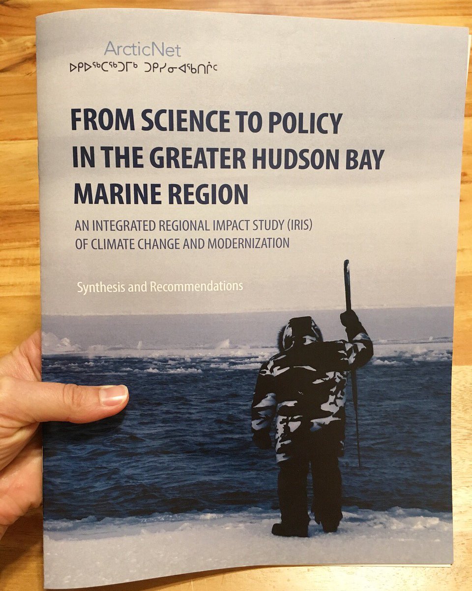 lauren_candlish's tweet photo. The Hudson Bay Integrated Regional Impact Study (IRIS) has been printed as a pre-release just in time for the Knowledge Exchange Workshop in Churchill Manitoba #KnowledgeExchange2018 https://t.co/QrycNW2NQj